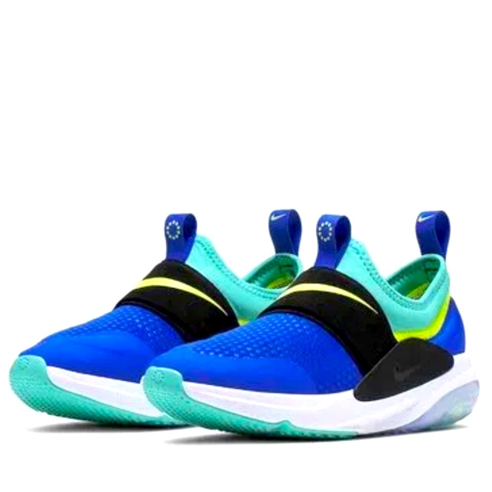 Nike Kids Blue Teal Black Slip-On Sneakers